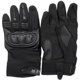 Clawed Hard Nuckle Shooter's Glove - Black Medium