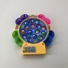 Electronic Fishing Game Toy Set Rotate Musical Magnet Fish Juguetes Electric Plastic Fun Educational Toys For Children Gift