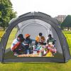 12 X 12 ft Pop Up Beach Tent, UPF 50+ Tent with Side Wall, Ground Pegs, and Stability Poles, Rainproof, Waterproof for Camping Trips, Party or Picnics