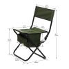 2-piece Folding Outdoor Chair with Storage Bag, Portable Chair for indoor, Outdoor Camping, Picnics and Fishing,Green