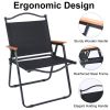 YSSOA Folding Camp Chair for Adults with Handle and Storage Bag, Large Size, 264lbs Load Bearing Collapsible Outdoor Furniture for Leisure, Beach, Pic