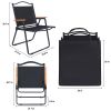 Folding Camp Chair for Adults with Handle and Storage Bag;  Large Size;  264lbs Load Bearing Collapsible Outdoor Furniture for Leisure;  Beach;  Picni