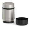 Thermos Stainless Steel Food Jar with folding Spoon, Matte Steel, 18 Ounce