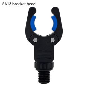 Accessories Black Nylon Plastic Clamp Rod SA13 Bracket Head Luminous Sea Fishing Rod Accessories (Option: Black Style-Blue Gasket)