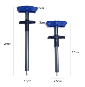 Portable T-shaped hook extractor (Option: Blue-S)