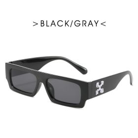 New Black/white Rectangle Sunglasses Man Driving Shades Male Sun Glasses Brand Designer Fishing Travel Vintage Oculos De Sol (Frame Color: As Picture, Lenses Color: black)