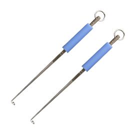 Fishing Blind Poking Fishhook Remover Deep Throat Stainless Steel Unhooking Remover Fish Extractor Deep Throat Stainless Steel U (Color: 2 pack)