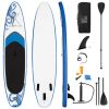 Enjoy Wonderful Water Sports 11-Feet Inflatable Adjustable Surfing Paddle Board