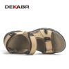 DEKABR Summer Men Casual Beach Outdoor Water Shoes Breathable Trekking Fashion Sandals Fishing Genuine Leather Leisure Shoes