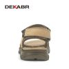 DEKABR Summer Men Casual Beach Outdoor Water Shoes Breathable Trekking Fashion Sandals Fishing Genuine Leather Leisure Shoes